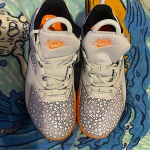 Nike Kids Sneakers - Gray and Orange